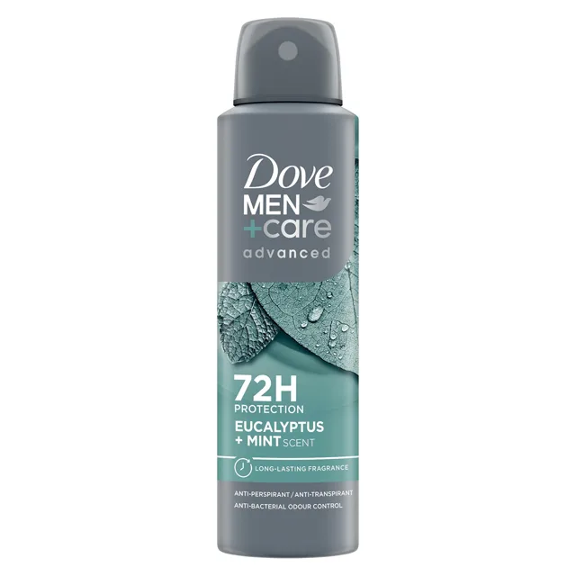Dove Antiperspirant ve spreji Men+Care Advanced Eucalyptus + Mint (Anti-Perspirant) 150 ml