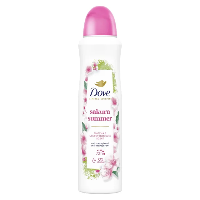 Dove Antiperspirant ve spreji Sakura Summer Limited Edition 150 ml