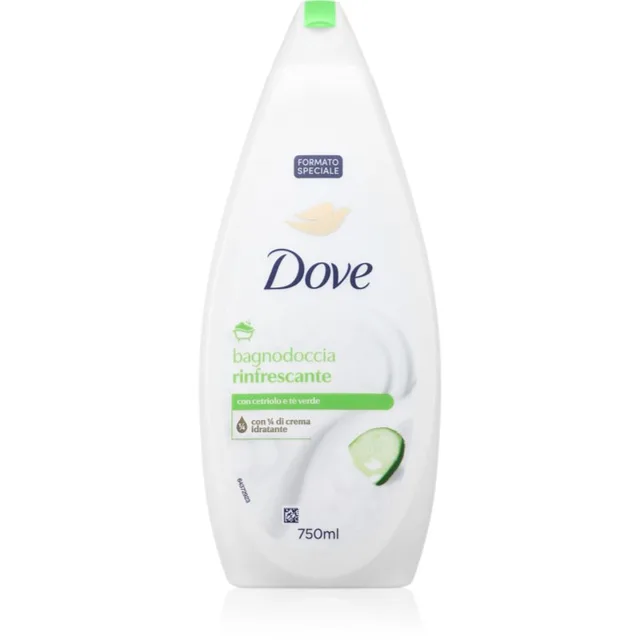 Dove Bath & Shower Gel Refreshing sprchový a koupelový krémový gel pro ženy 750 ml