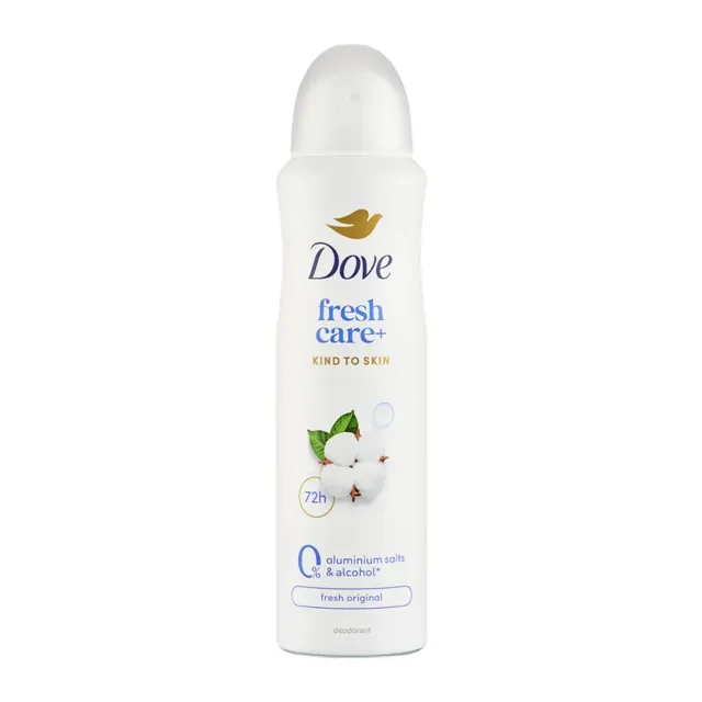Dove Deodorant sprej pro ženy 0% Fresh Original 150 ml