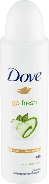 Dove Deodorant ve spreji s vůní okurky a zeleného čaje 150 ml