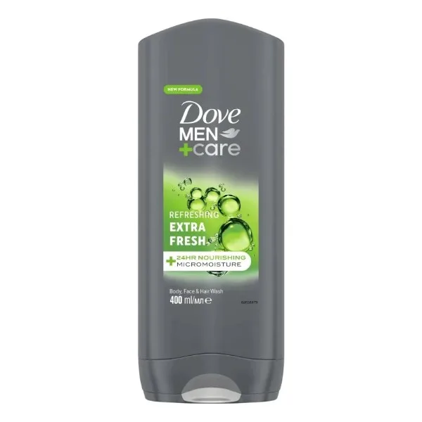 Dove Osvěžující sprchový gel pro muže Men+Care Extra Fresh (Body, Face & Hair Wash) 400 ml