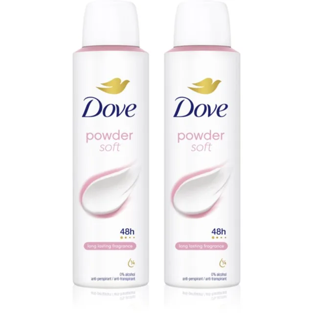 Dove Powder Fresh antiperspirant sprej 2x150 ml