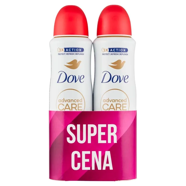 Dove Sada antiperspirantů Advaced Care Peach 2 x 150 ml