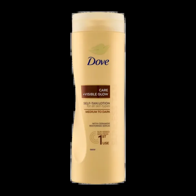 Dove Samoopalovací mléko Care&Glow Medium to Dark 400 ml