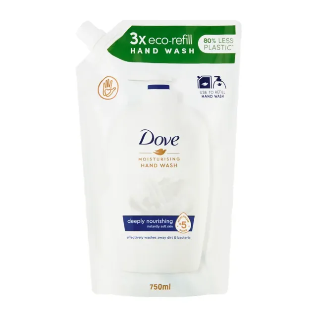 Dove Tekuté mýdlo na ruce Deeply nourishing náhradní náplň  750 ml 750 ml