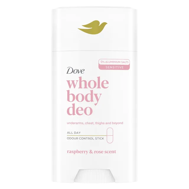 Dove Tuhý deodorant Whole Body Deo Raspberry & Rose 75 ml