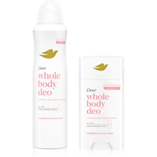 Dove Whole Body Deo Raspberry & Rose sada na tělo