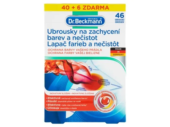 Dr. Beckmann ubrousky na zachycení barev a nečistot 46 ks