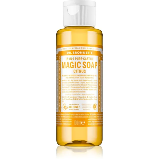 Dr. Bronner’s Citrus tekuté univerzální mýdlo 100 ml