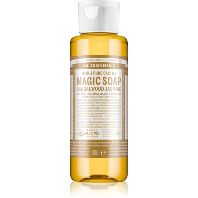 Dr. Bronner’s Sandalwood & Jasmine tekuté univerzální mýdlo 100 ml
