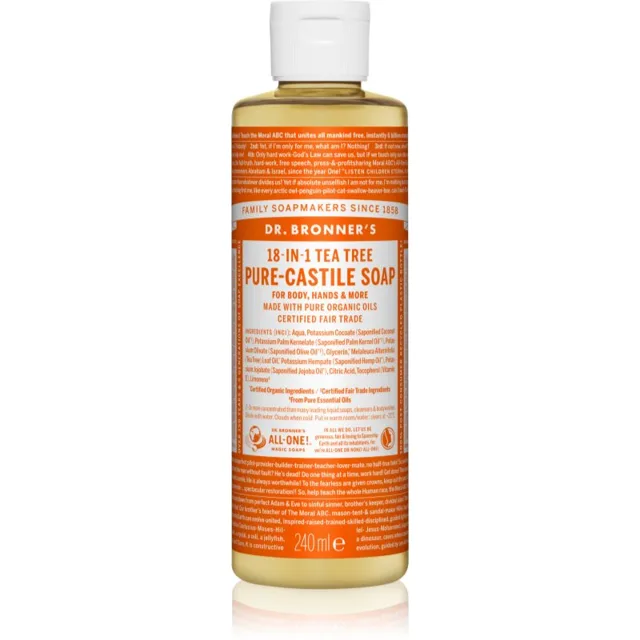 Dr. Bronner’s Tea Tree tekuté univerzální mýdlo 240 ml