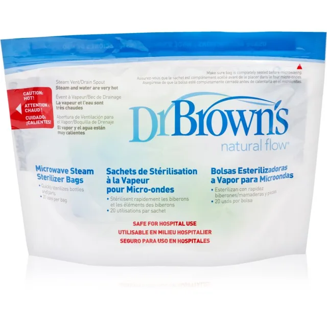 Dr. Brown's Microwave Steam Sterilizer Bags sterilizační sáčky 5 ks