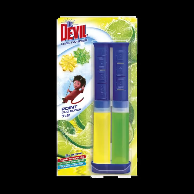 Dr. Devil WC bodový blok Duo Lime twister 65 ml