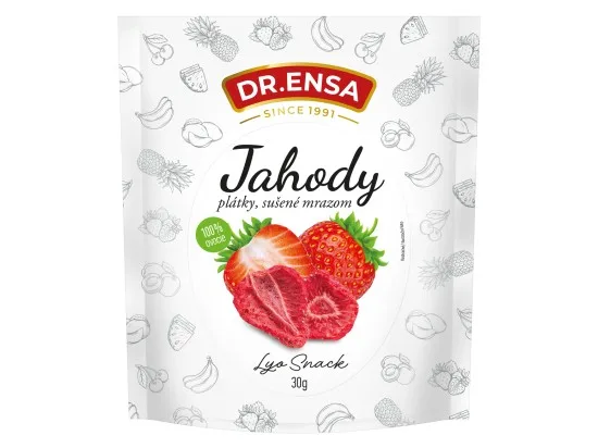 Dr. Ensa Jahody lyofilizované plátky, 30 g