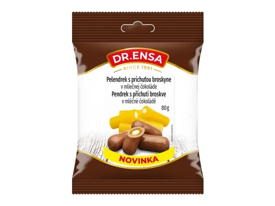 Dr.Ensa pendrek s příchutí broskve v mléčné čokoládě 80 g