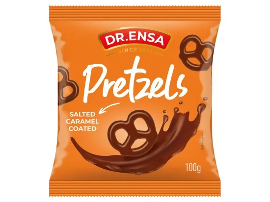Dr. Ensa slaný preclík v mléčné čokoládě se slaným karamelem 100 g