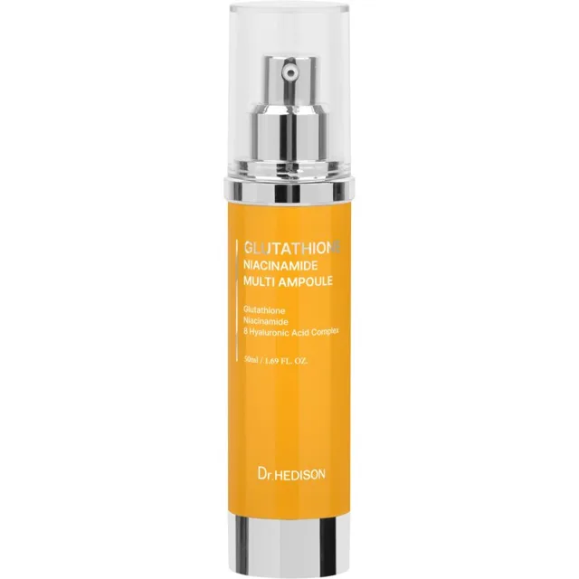 Dr. HEDISON Glutathione Niacinamide Multi Ampoule sérum proti stárnutí pleti pro rozjasnění a hydrataci 50 ml