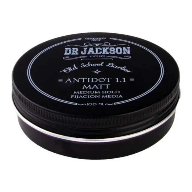 DR JACKSON ANTIDOT 1.1 Medium Matt - Barber vosk na vlasy pro muže, střední fixace, 100 ml