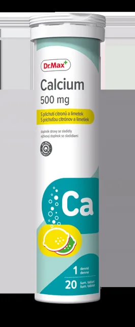 Dr. Max Calcium 500 mg citron a limetka 20 šumivých tablet