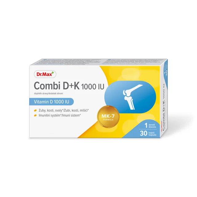 Dr. Max Combi D + K 1000 IU 30 kapslí