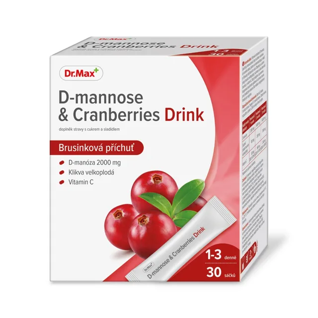 Dr. Max D-mannose & Cranberries Drink 30 sáčků