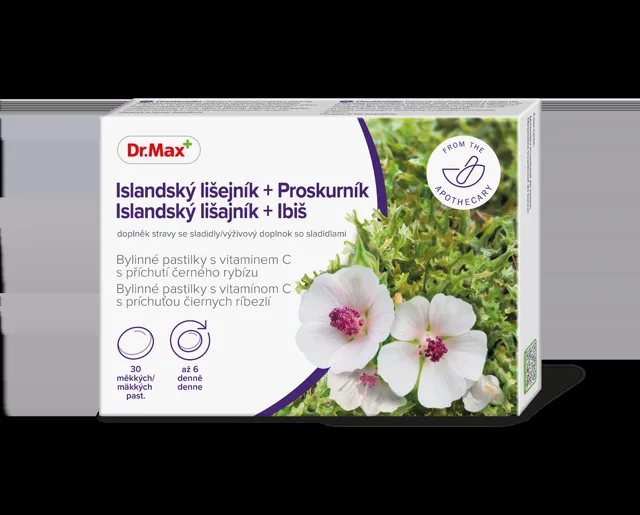 Dr. Max Islandský lišejník a proskurník bylinné pastilky 30 pastilek