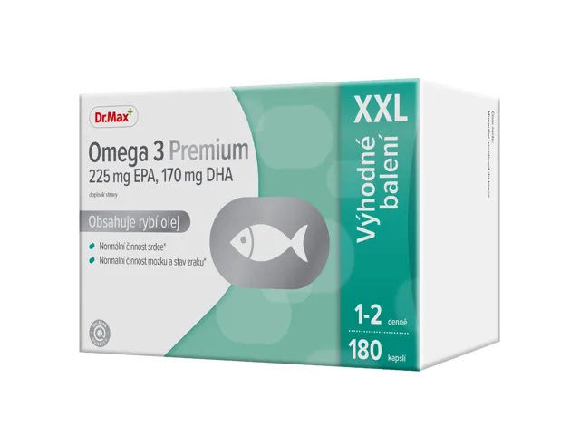 Dr. Max Omega 3 Premium XXL 180 kapslí