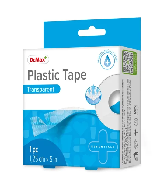 Dr. Max Plastic Tape Transparent 1,25 cm x 5 m 1 ks