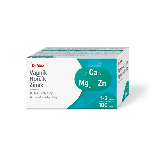 Dr. Max Vápník Hořčík Zinek 100 tablet