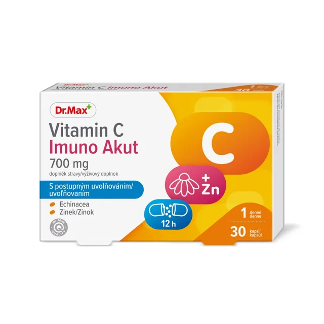 Dr. Max Vitamin C Imuno Akut 700 mg 30 kapslí