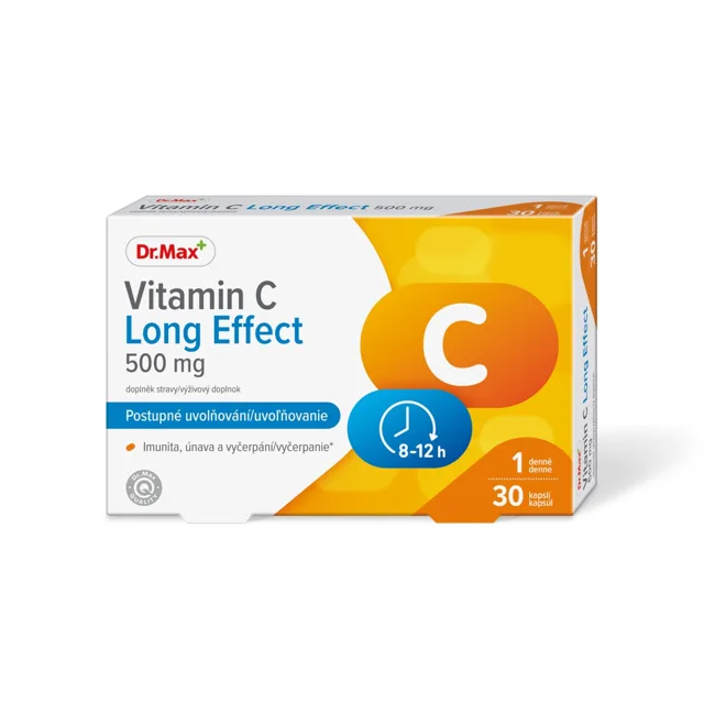 Dr. Max Vitamin C Long Effect 500 mg 30 kapslí