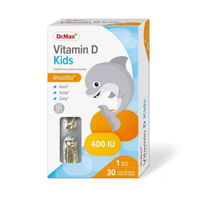 Dr. Max Vitamin D3 Kids 30 kapslí
