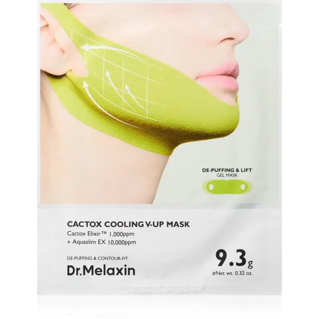 Dr. Melaxin Cactox Cooling V-Up Mask tvarující pleťová maska s hydratačním účinkem 4x9.3 g