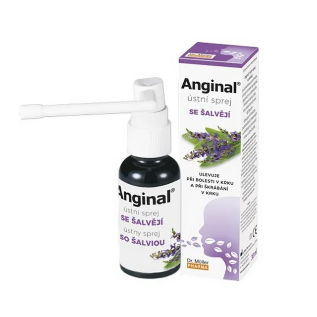 DR. MÜLLER Anginal ústní sprej se šalvějí 30 ml