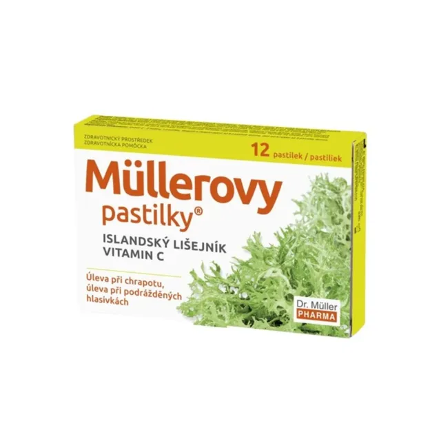 Dr. Müller Müllerovy pastilky islandský lišejník 12 pastilek