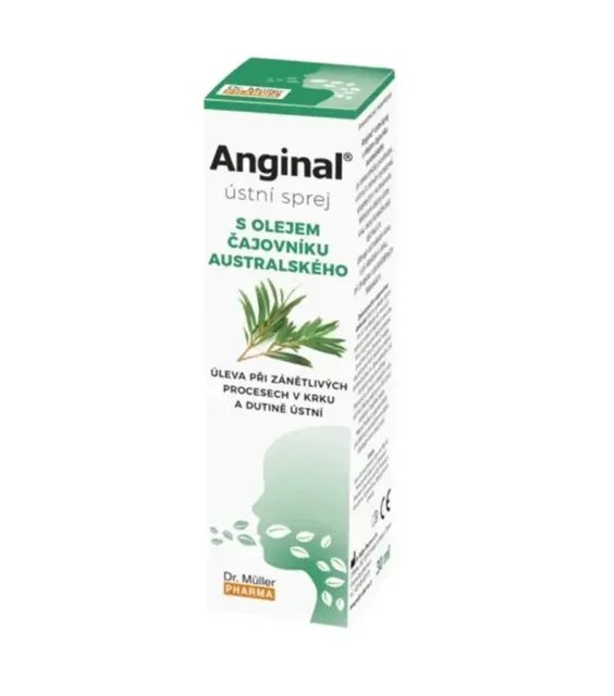 Dr. Müller Pharma Anginal ústní sprej s olejem čajovníku australského 30 ml