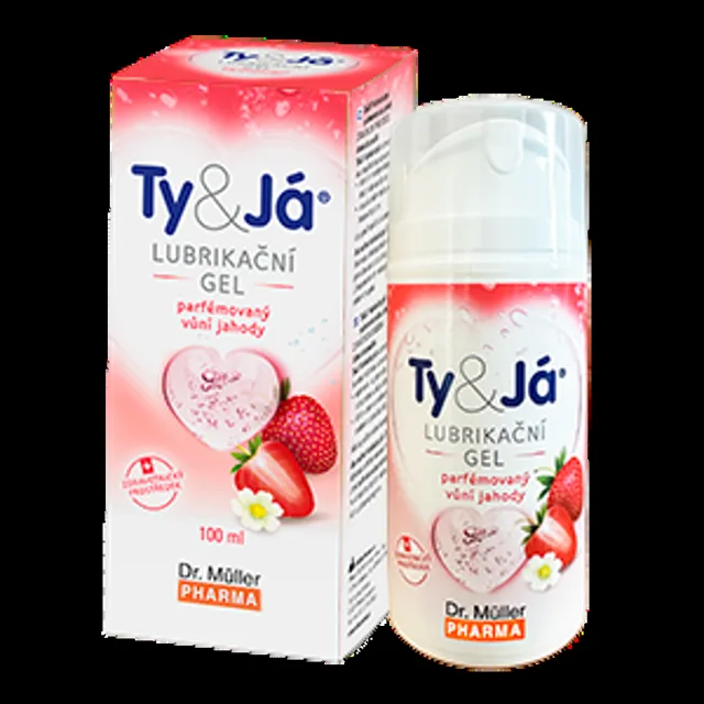 DR. MÜLLER Ty & Já Lubrikační parfémovaný gel vůní jahody 100 ml