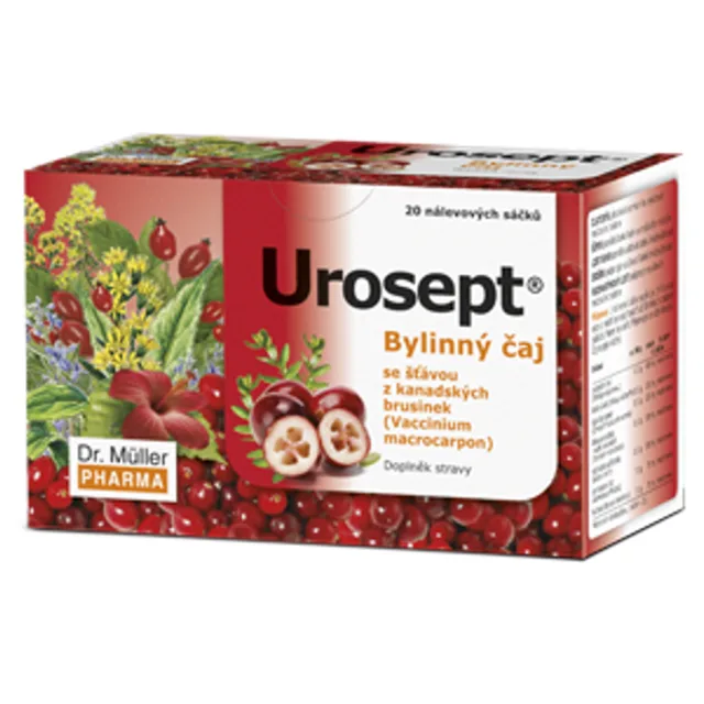 DR. MÜLLER Urosept bylinný čaj n.s. 20 x 2 g