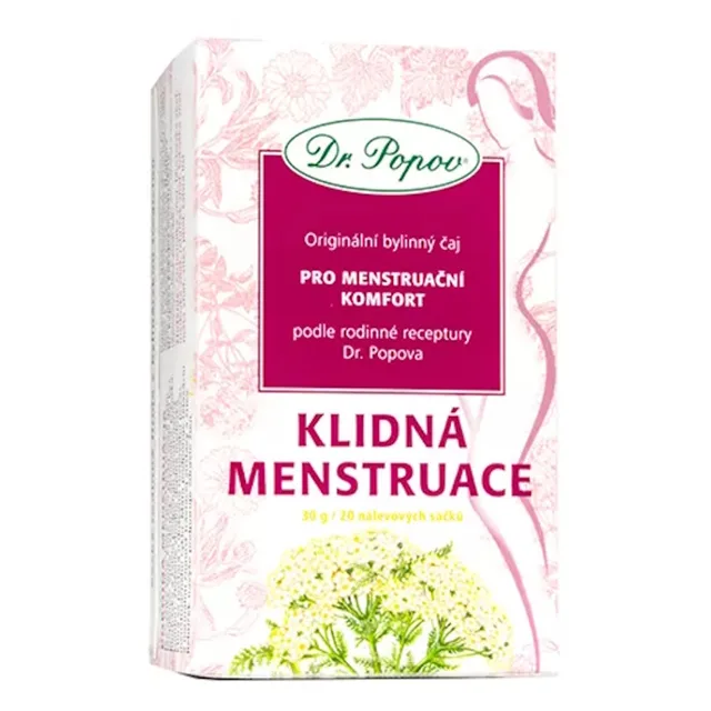 DR. POPOV Čaj klidná menstruace 20 nálevových sáčků