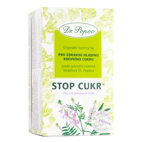 Dr.Popov Čaj Stop cukr 20x1.5g