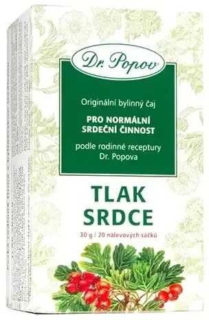 Dr.Popov Čaj Tlak srdce 20 x 1,5 g