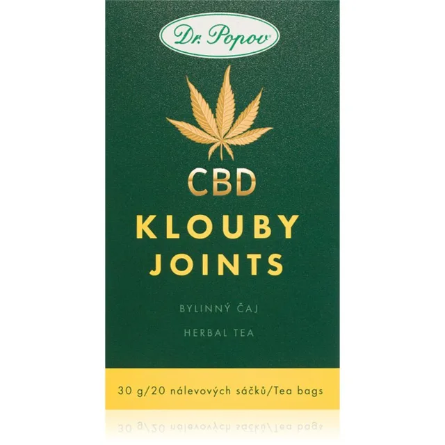 Dr. Popov CBD Klouby bylinný čaj pro podporu normálního stavu kloubů 20x1.5 g