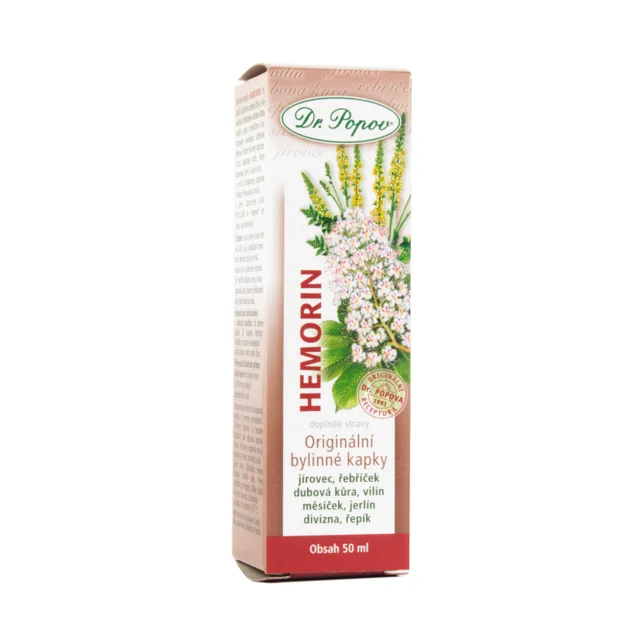 Dr. Popov Hemorin bylinné kapky 50 ml