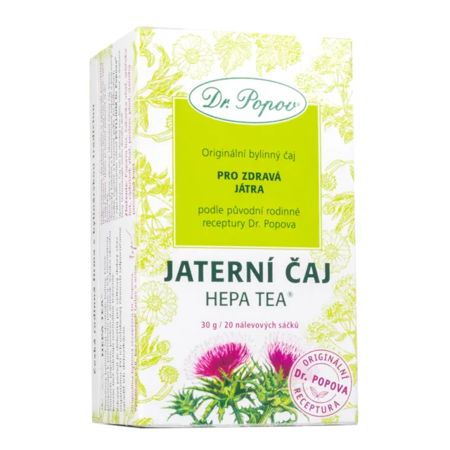Dr. Popov Hepa tea porcovaný čaj 20x1,5 g