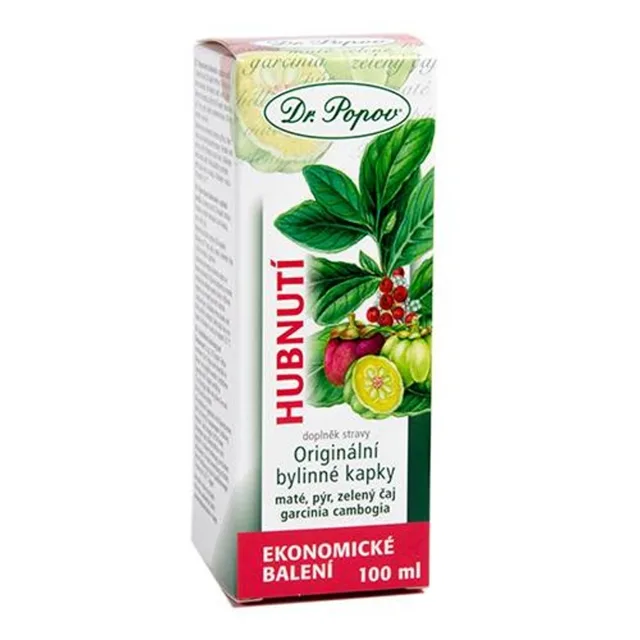 DR.POPOV Kapky bylinné hubnutí 100 ml