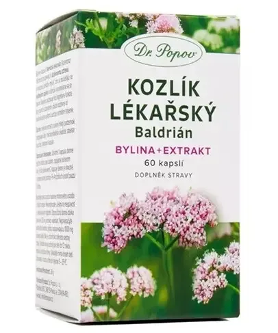 Dr. Popov Kozlík lékařský bylina + extrakt 60 kapslí