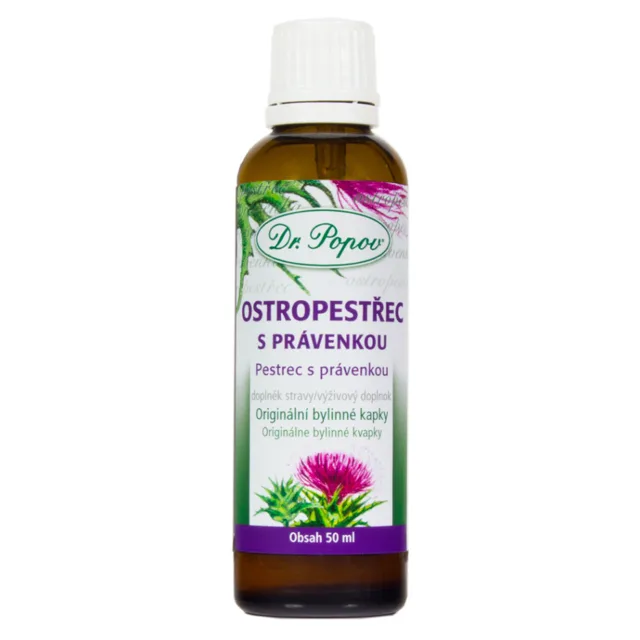 DR.POPOV Ostropestřec s právenkou bylinné kapky 50 ml