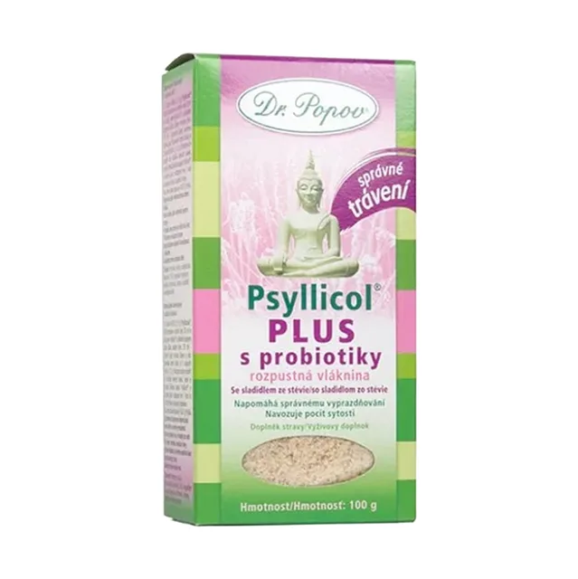 DR.POPOV Psyllicol plus s probiotiky 100 g