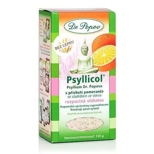 Dr.Popov Psyllicol příchuť pomeranč 100g